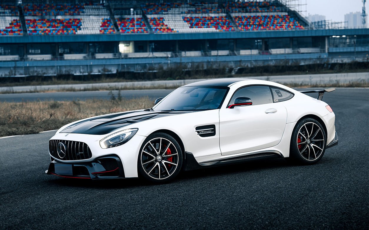 2017 - 2021 Mercedes Benz AMG GT GTS GTC IMP Performance Partial Carbon Fiber Front Bumper