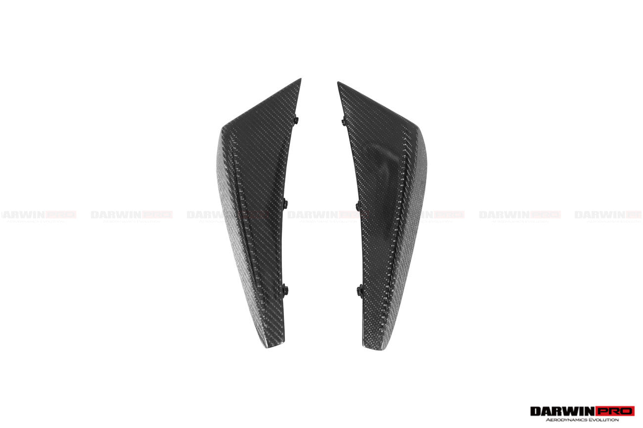 2019 - 2023 Lamborghini Huracan EVO 4WD ONLY BKSS Style Carbon Front Bumper Canards