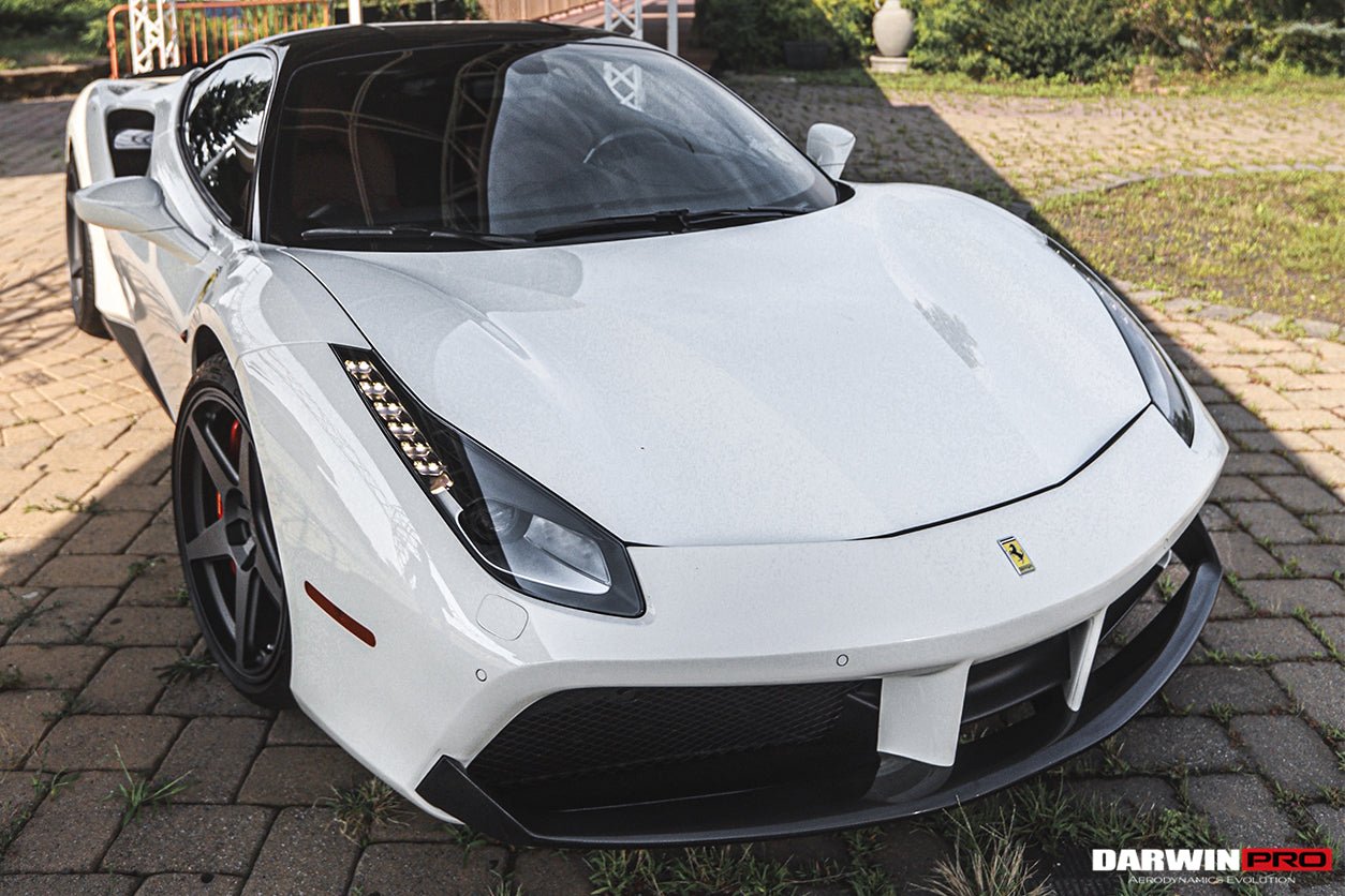 2015 - 2020 Ferrari 488 GTB & Spyder Dry Carbon Fiber Side Air Intake Fins