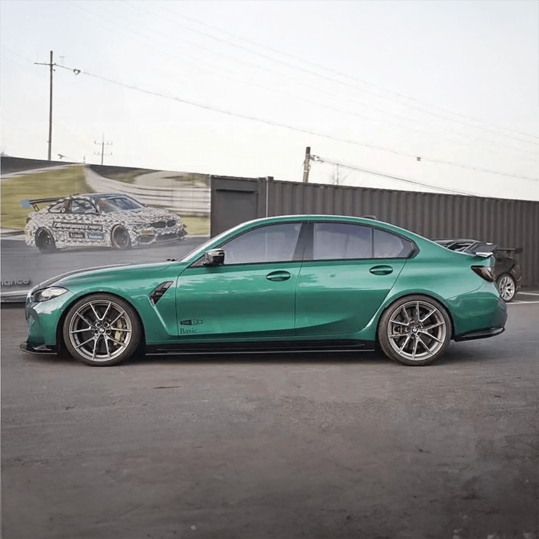 BMW G8X G80 M3 G82 M4 MH Style Carbon Fiber Sideskirt Extensions