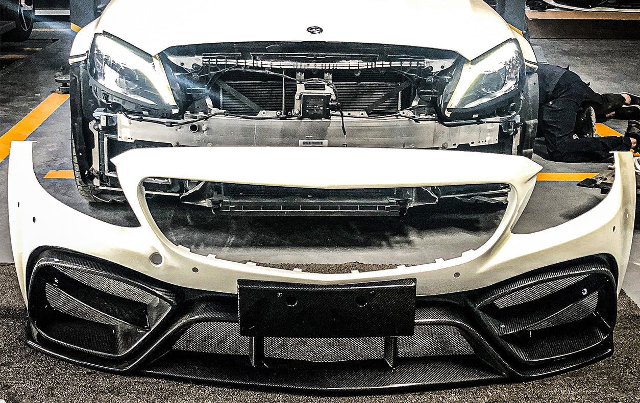 2015-2021 Mercedes W205 C63S Coupe IMP Carbon Fiber Front Bumper