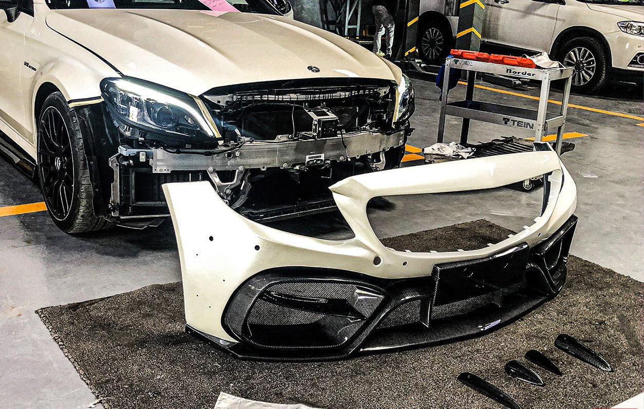 2015-2021 Mercedes W205 C63S Coupe IMP Carbon Fiber Front Bumper