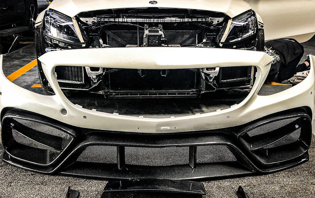 2015-2021 Mercedes W205 C63S Coupe IMP Carbon Fiber Front Bumper