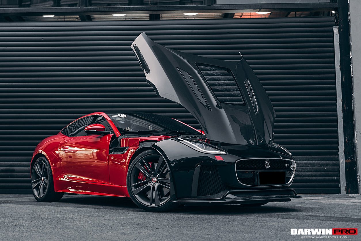 2013 - 2017 Jaguar F-Type Coupe & Convertible IMP Performance Partial Carbon Fiber Front Bumper with Lip
