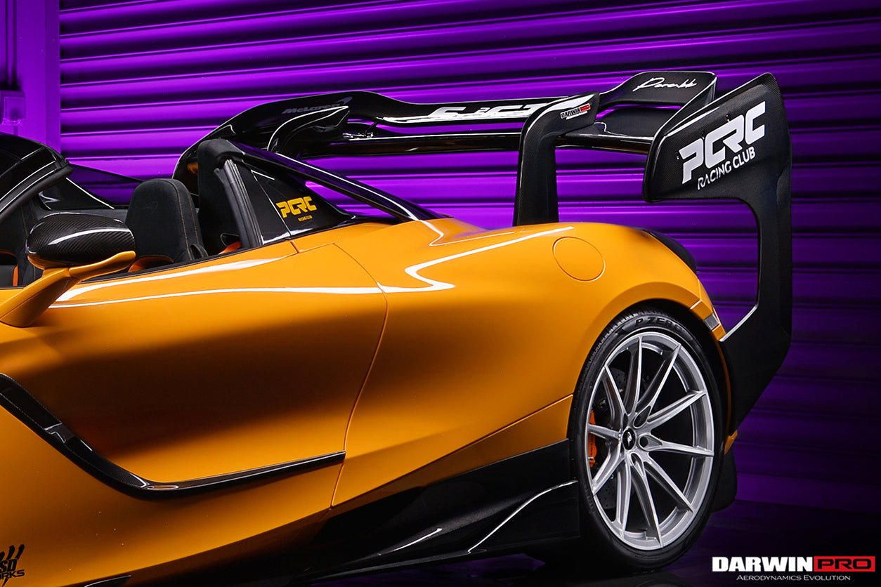 2017 - 2022 McLaren 720s Se²GTR Style Trunk Wing with Side Winglets