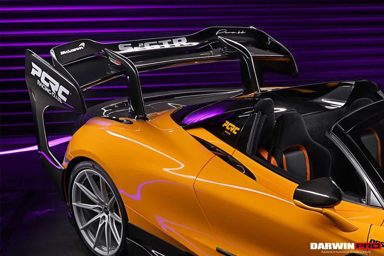 2017 - 2022 McLaren 720S Se²GTR Style Trunk Wing with Side Winglets