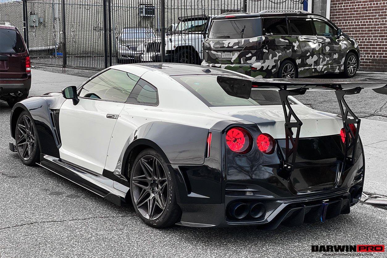 2008 - 2022 Nissan GTR R35 CBA & DBA & EBA BKSSII Style Partial Carbon Fiber Full Wide Body Kit