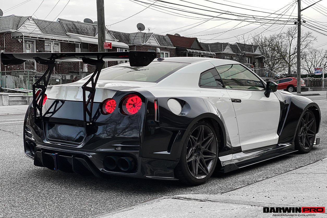 2008 - 2022 Nissan GTR R35 CBA & DBA & EBA BKSSII Style Partial Carbon Fiber Full Wide Body Kit