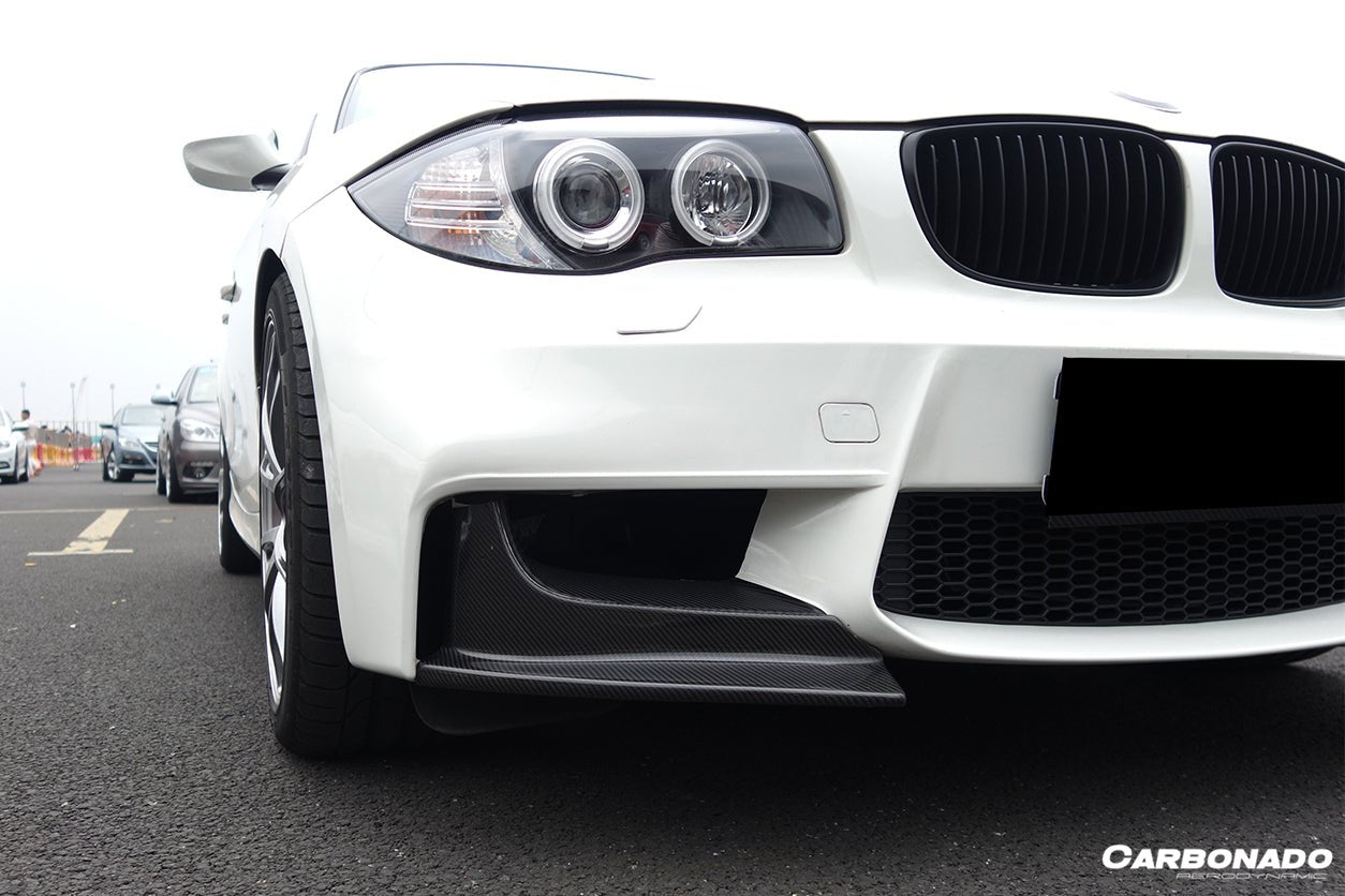 2008-2013 BMW 1M AF Style Carbon Fiber Front Lip Spiliter