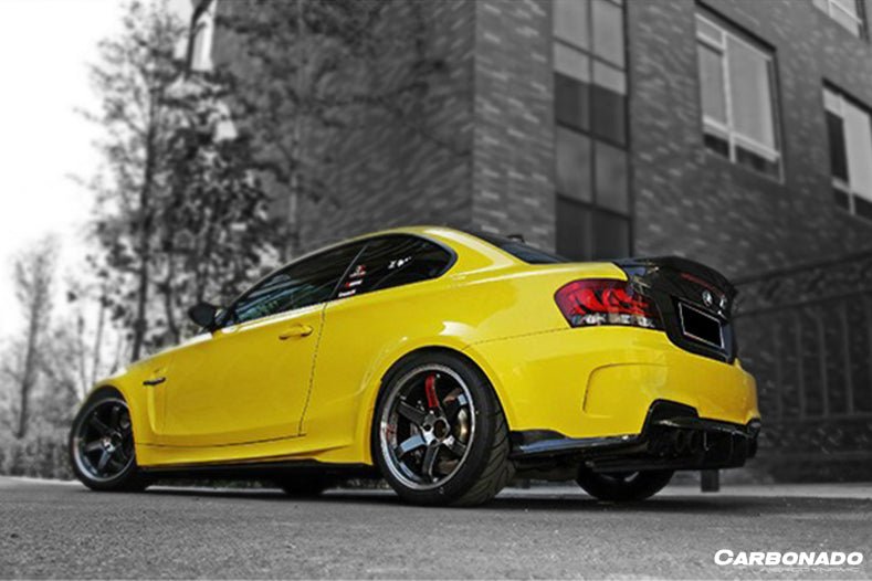 2008-2013 BMW 1M RZ Style Carbon FIber Rear Lip & Diffuser Undertray