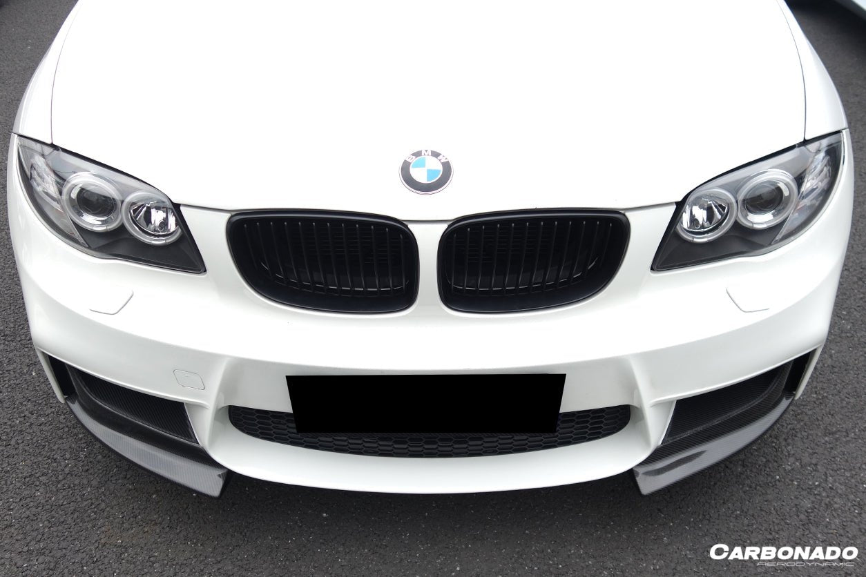 2008-2013 BMW 1M AF Style Carbon Fiber Front Lip Spiliter