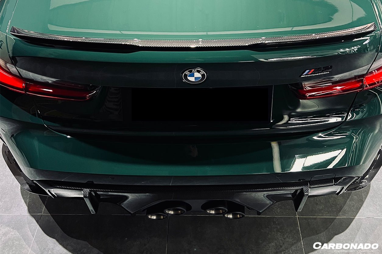 2021-2025 BMW M4 G82/G83 M3 G80 Carbon Fiber Rear Diffuser Trim Replacement Lip