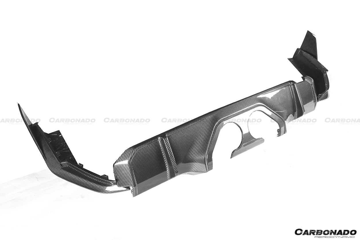 2021-2025 BMW M4 G82 G83 MP Style Dry Carbon Fiber Middle Rear Lip with Winglets