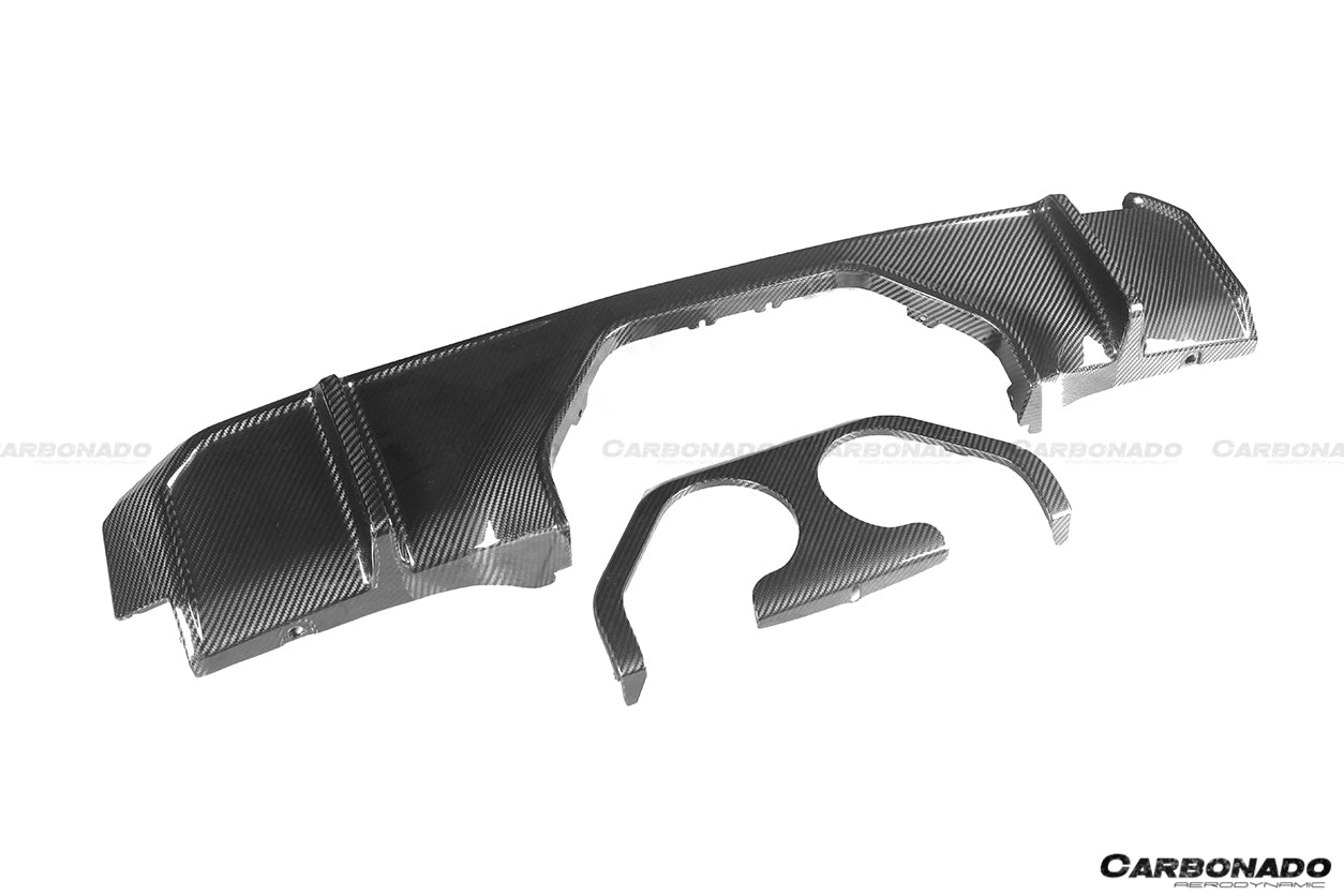 2021-2025 BMW M4 G82 G83 MP Style Dry Carbon Fiber Middle Rear Lip with Winglets