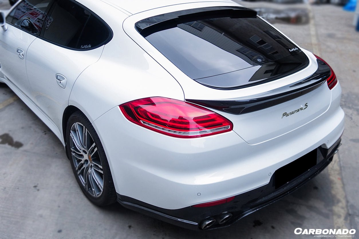 2013 - 2016 Porsche Panamera 970.2 TAS Style Carbon Fiber Trunk Spoiler
