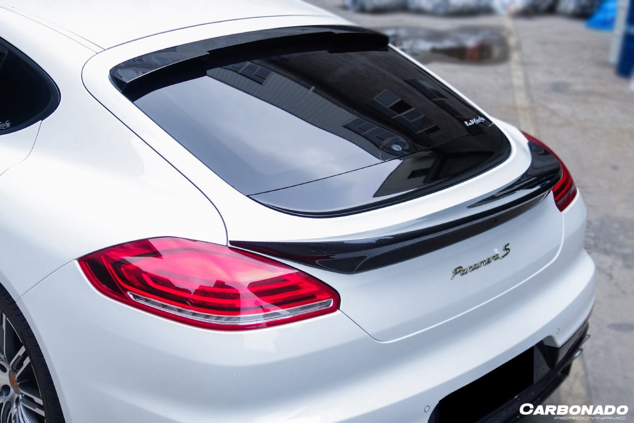 2013 - 2016 Porsche Panamera 970.2 TAS Style Carbon Fiber Roof Spoiler