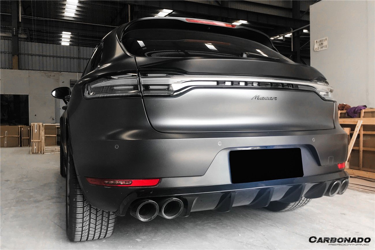 2018 - 2021 Porsche Macan/S TA Style Carbon Fiber Rear Lip