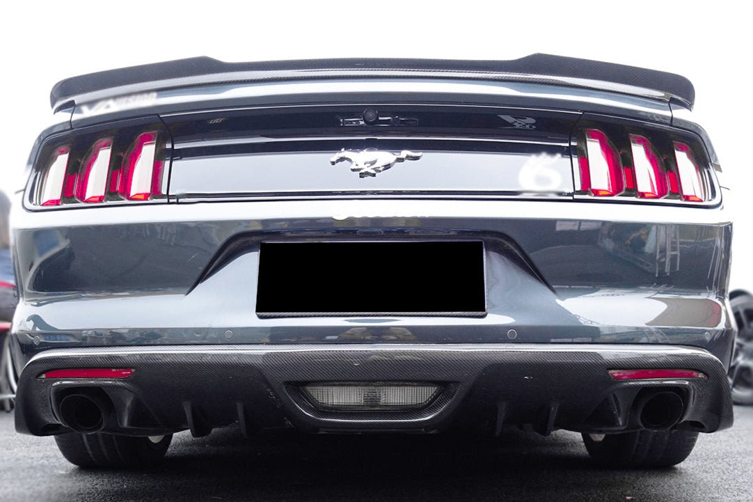 2015 - 2017 Ford Mustang Rsh Style Carbon Fiber Rear Diffuser Lip