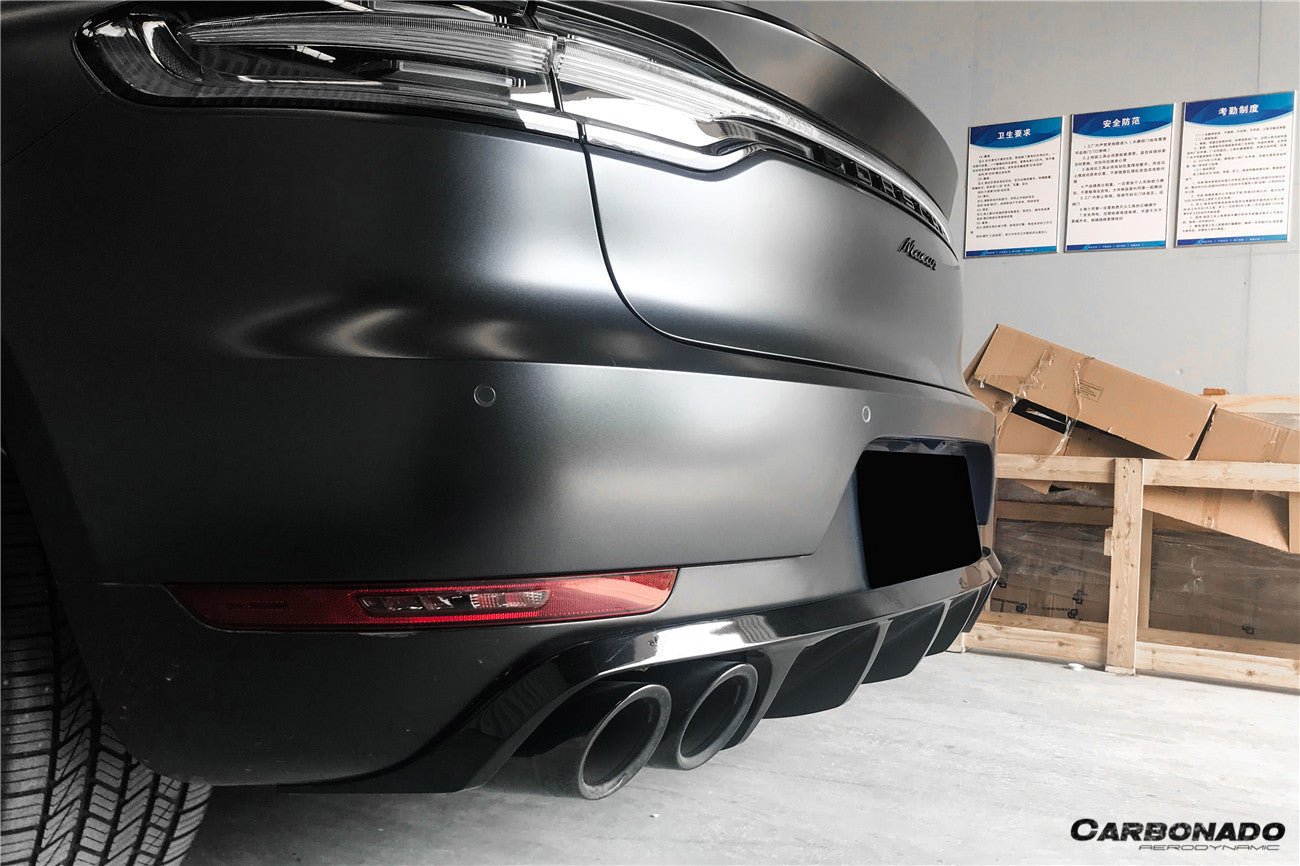 2018 - 2021 Porsche Macan/S TA Style Carbon Fiber Rear Lip
