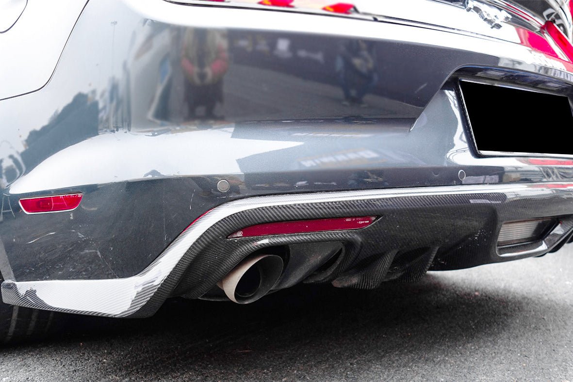 2015 - 2017 Ford Mustang Rsh Style Carbon Fiber Rear Diffuser Lip