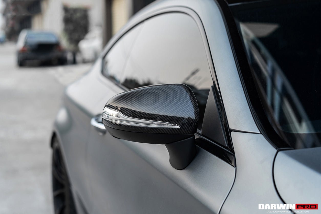 2014 - 2021 Mercedes Benz C-Class W205/ S-Class W222 C217/ E-Class W213 2/4 Door Dry Carbon Fiber Mirror Housing Replacement
