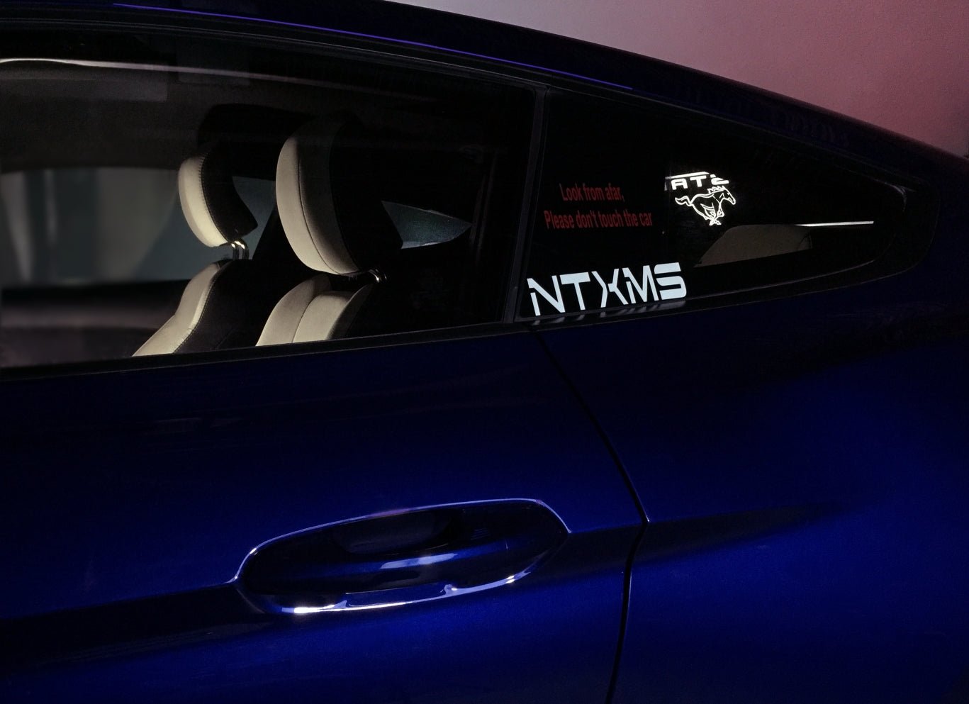 Ford Mustang S550 WindRestrictor Style LED Rear Glow Plate Interior Add-On 2015-Up