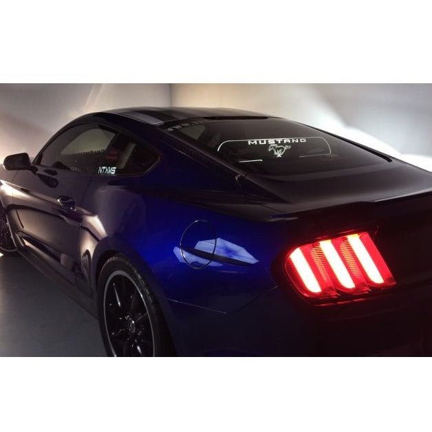 Ford Mustang S550 WindRestrictor Style LED Rear Glow Plate Interior Add-On 2015-Up