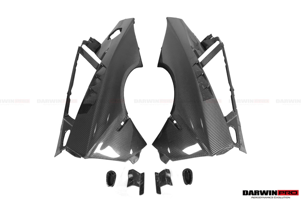 2011 - 2016 Lamborghini Aventador LP700 Coupe & Roadster BKSSII Style Carbon Fiber Rear Quarter Panels