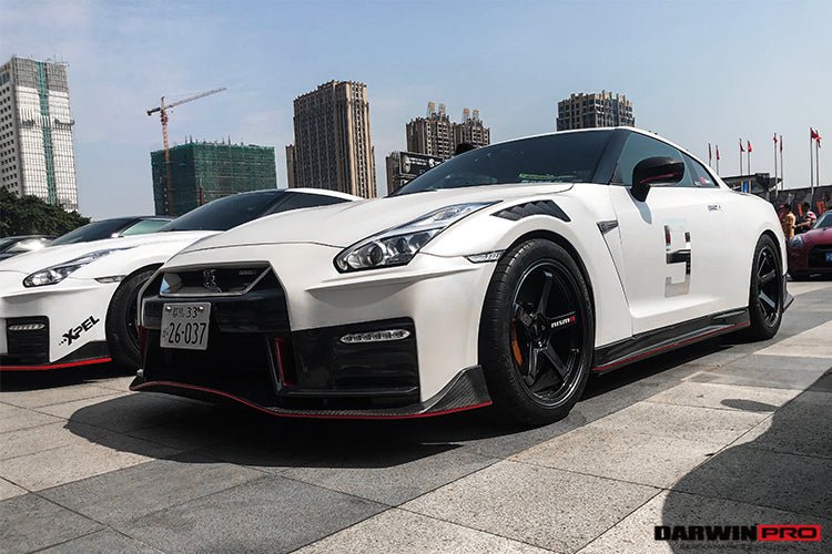 2017 - 2022 Nissan GTR R35 EBA NSM Style Partial Carbon Fiber Front Bumper