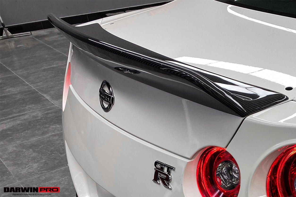 2008 - 2022 Nissan GTR R35 CBA/DBA/EBA BKSS Style Carbon Fiber Trunk Spoiler