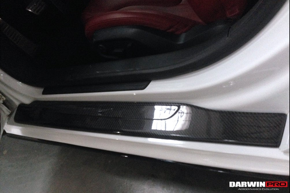 2006 - 2015 Audi R8 Coupe & Spyder P Style Carbon Fiber Door Sills Steps Cover