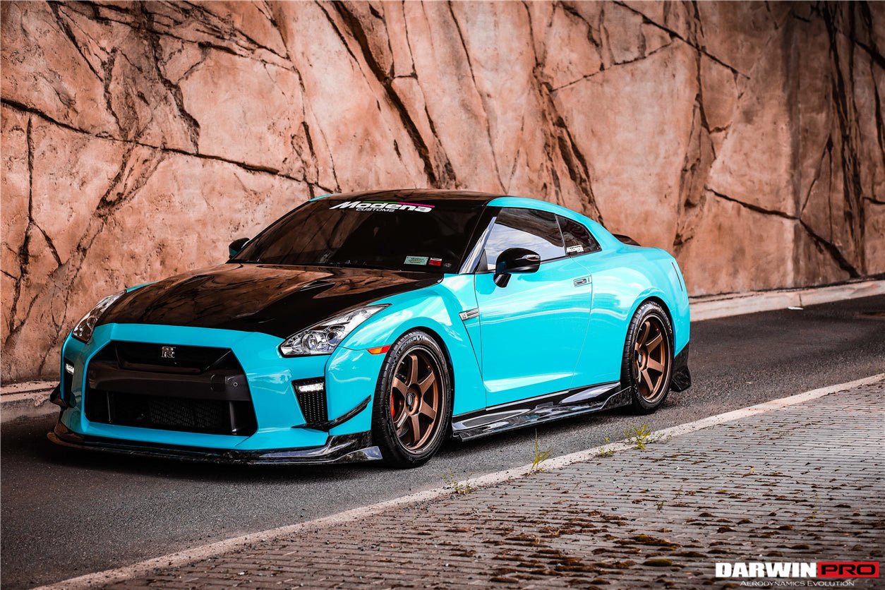 2008 - 2022 Nissan GTR R35 EBA BKSS Style Carbon Fiber Side Skirts