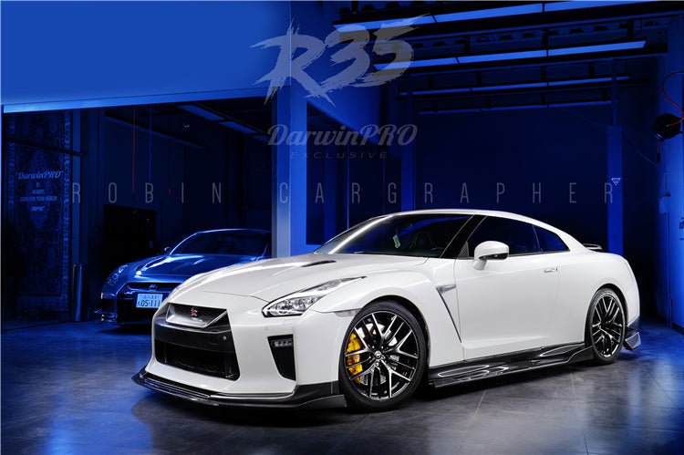 2008 - 2022 Nissan GTR R35 EBA BKSS Style Carbon Fiber Side Skirts