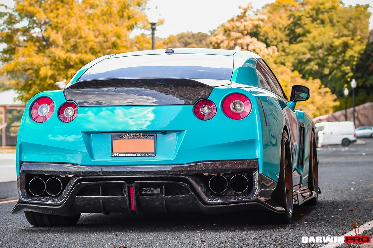 2017 - 2022 Nissan GTR R35 EBA BKSS Style Carbon Fiber Rear Diffuser