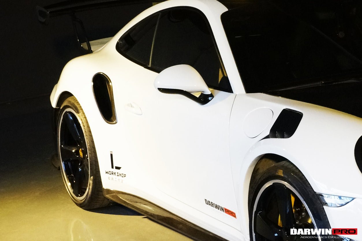 2013 - 2019 Porsche 991 Turbo/S OEM Style Carbon Fiber Quarter Panel Side Scoops