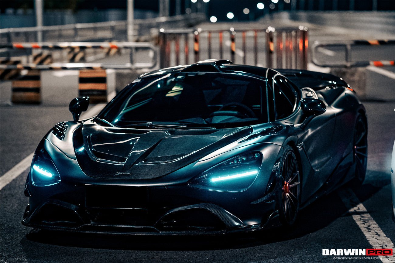 2017 - 2021 McLaren 720S Se²NWB Style Carbon Fiber Front Bumper Canards