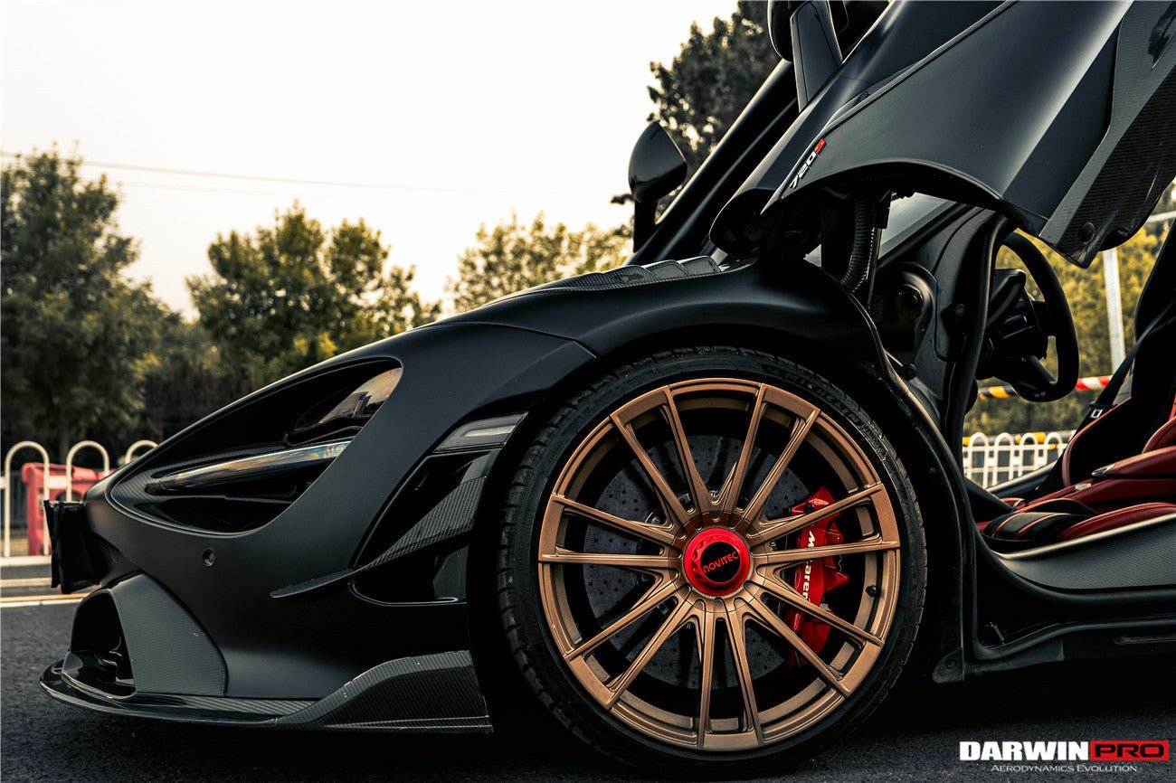 2017 - 2021 McLaren 720S Se²NWB Style Carbon Fiber Front Bumper Canards