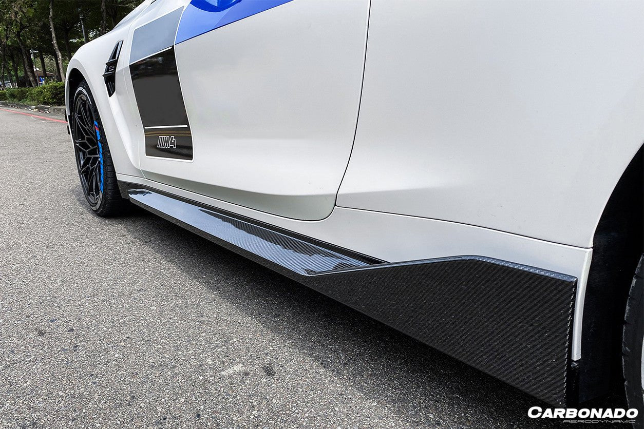 2021-2025 BMW M4 G82 G83 MP Style Carbon Fiber Side Skirts