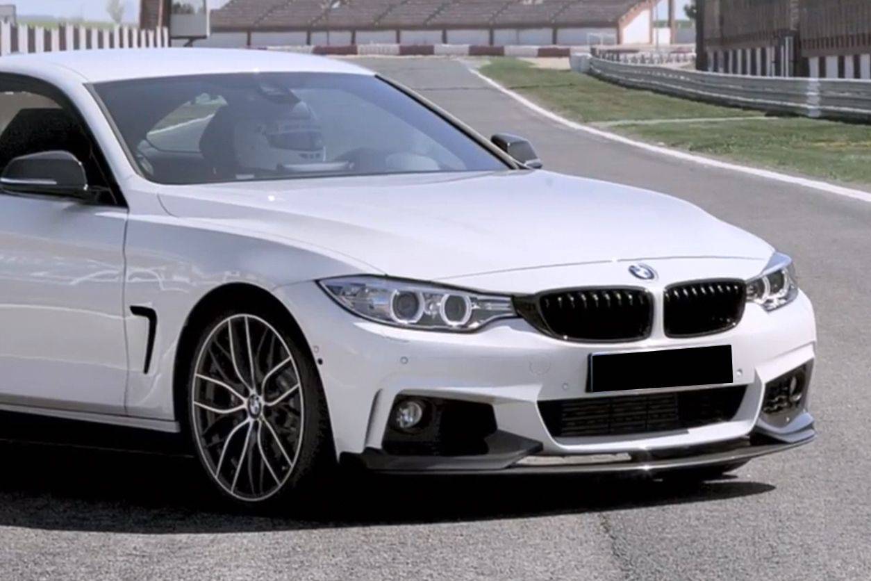 2013-2020 BMW 4 Series F32 F33 MP Style Carbon Fiber Front Lip (For M-Tech Only ) - Carbonado