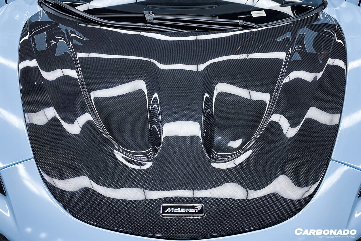2018 - 2021 McLaren 600lt & 2015 - 2021 540C & 570s & 570gt P1 Style Carbon Fiber Hood