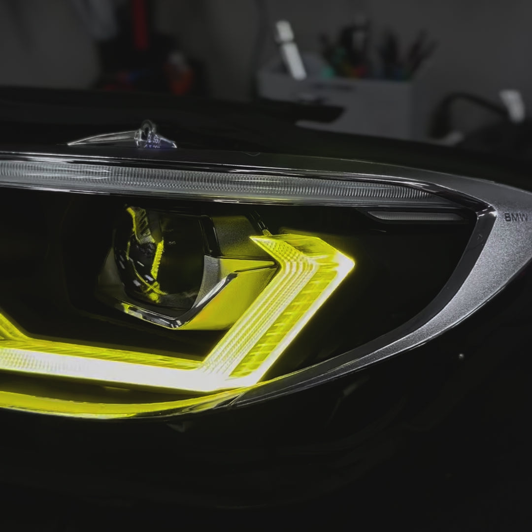 G20 3 Series Sedan CSL Yellow Ikon Headlight Retrofit (2019 - 2022 Non-Laser Only)