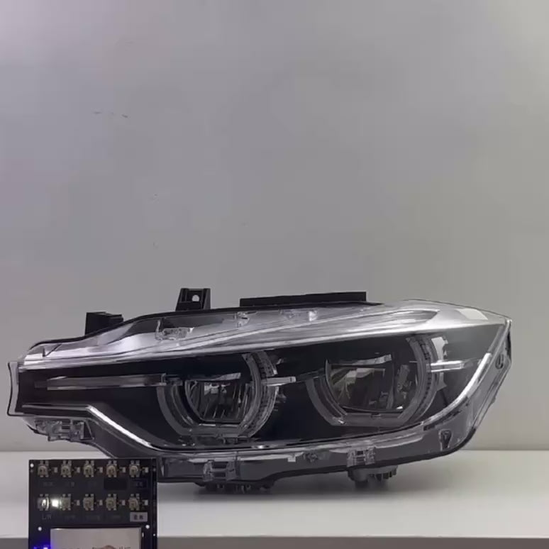F30 3 Series LCI Style LED Headlights V2 CSL Yellow/White 2012 - 2019