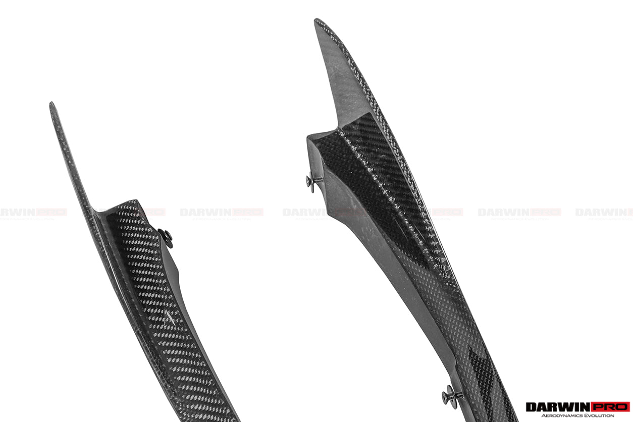 2017 - 2021 McLaren 720S Se²NWB Style Carbon Fiber Front Bumper Canards