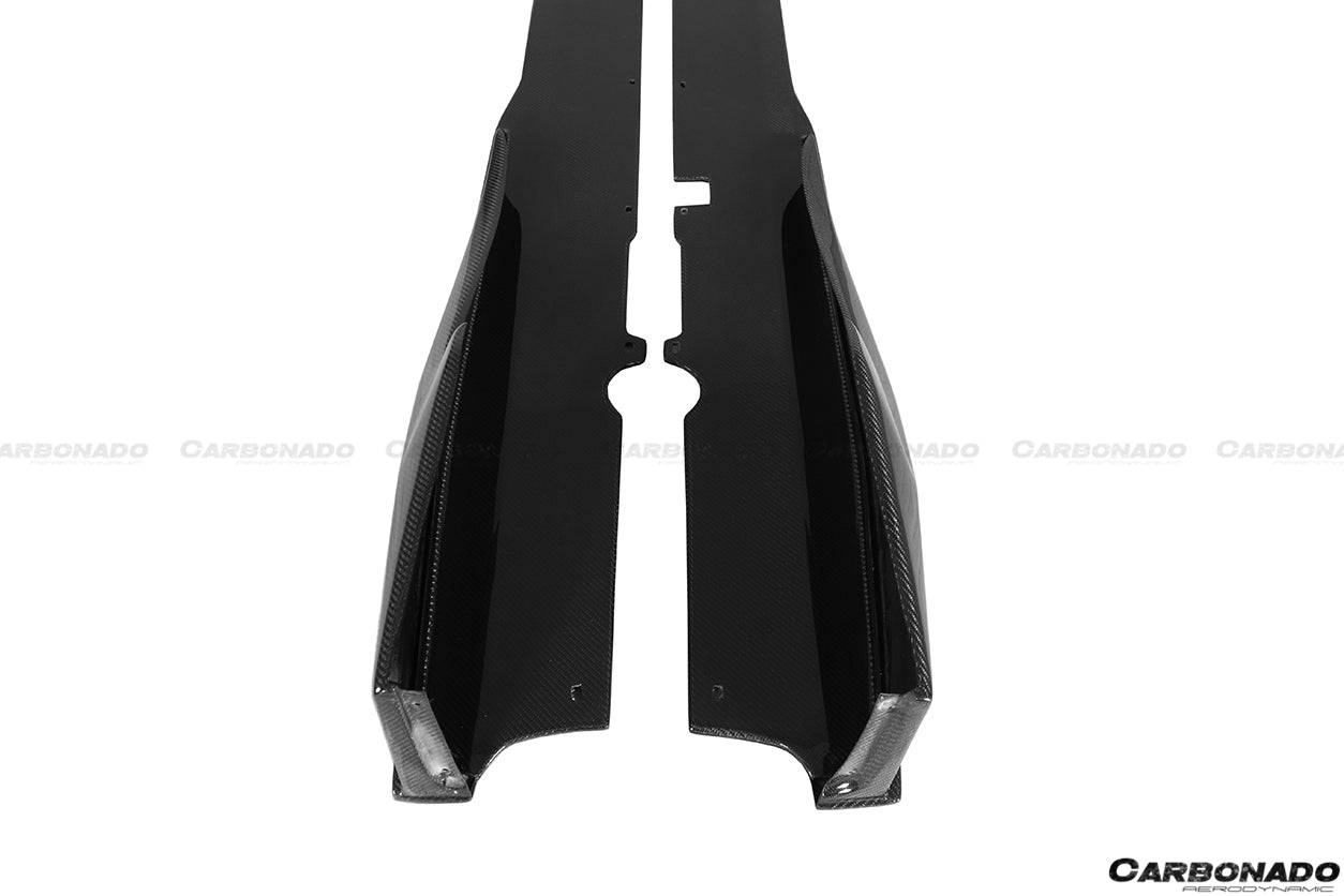 2015 - 2019 Lamborghini Huracan LP610&LP580 MD Style Carbon Fiber Side Skirts Under Board