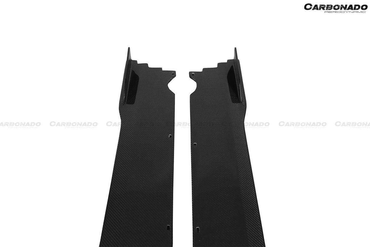 2015 - 2019 Lamborghini Huracan LP610&LP580 MD Style Carbon Fiber Side Skirts Under Board