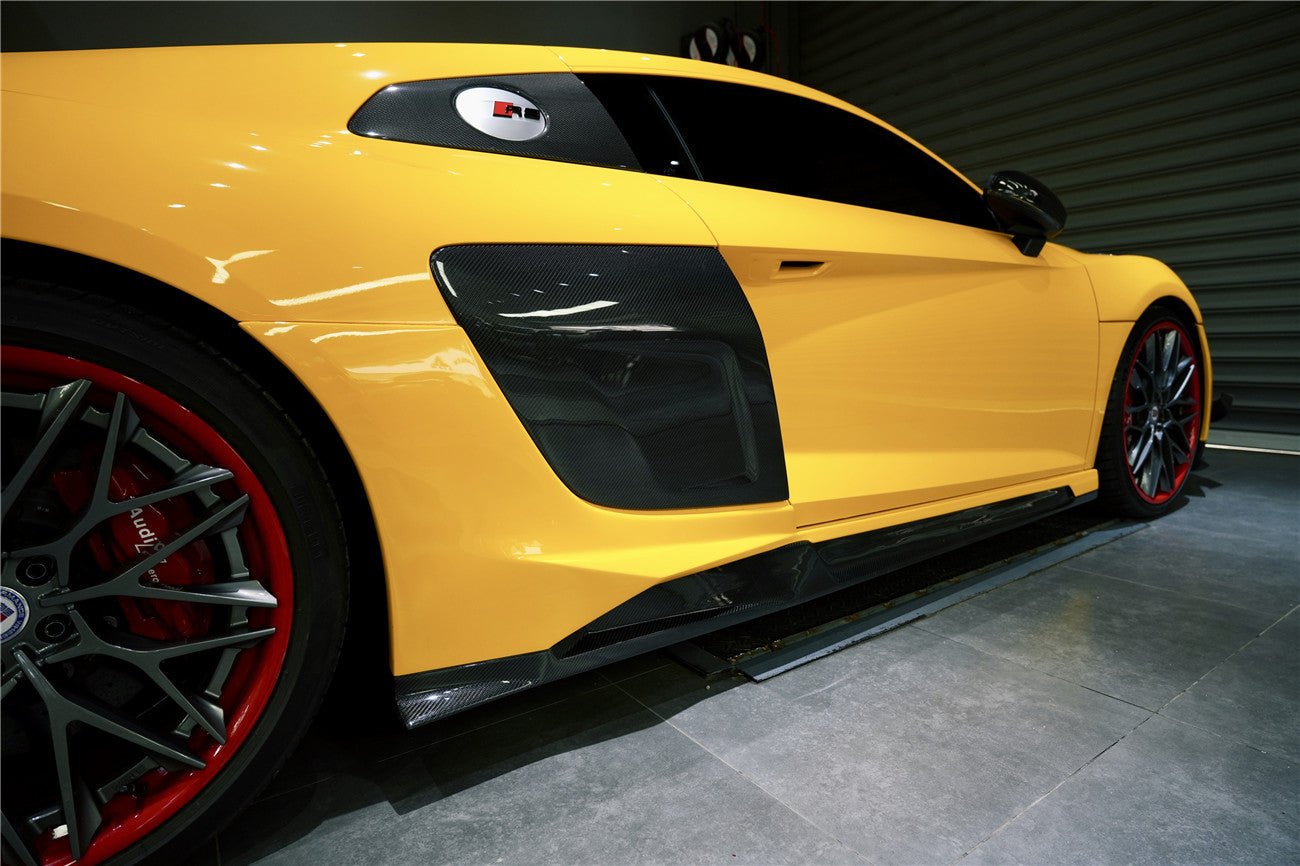 2016 - 2018 Audi R8 Coupe/Spyder iMPII Carbon Fiber Side Skirts Add on