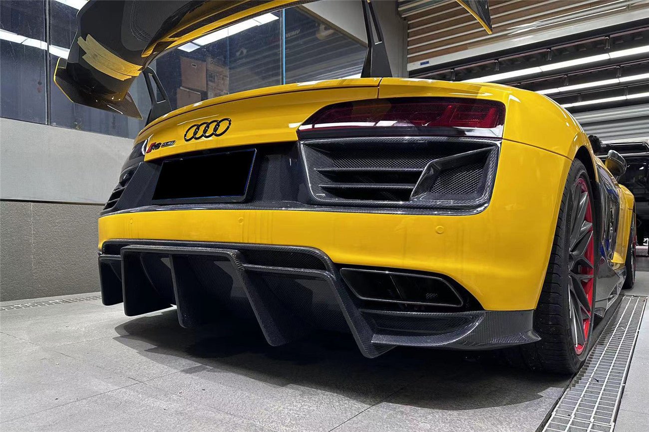 2016 - 2018 Audi R8 Coupe & Spyder IMPII Part Carbon Fiber Rear Bumper