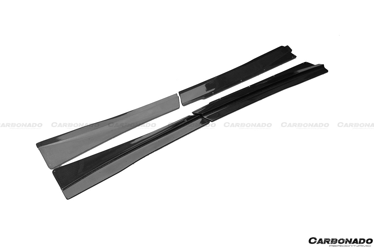 2011 - 2015 McLaren MP4 12C 650S RZS Style Carbon Fiber Side Skirts
