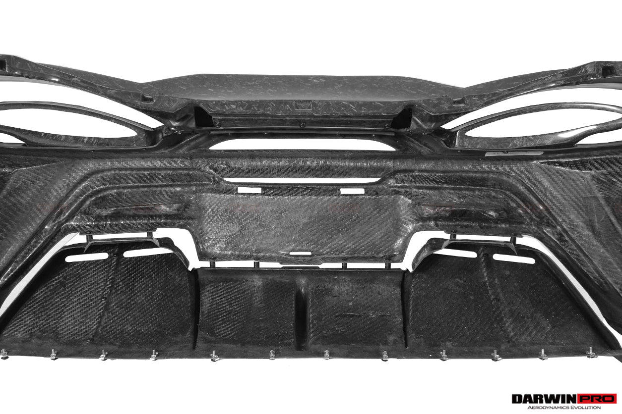 2018 - 2021 McLaren 600lt BKSS Style Partial Carbon Fiber Rear Bumper