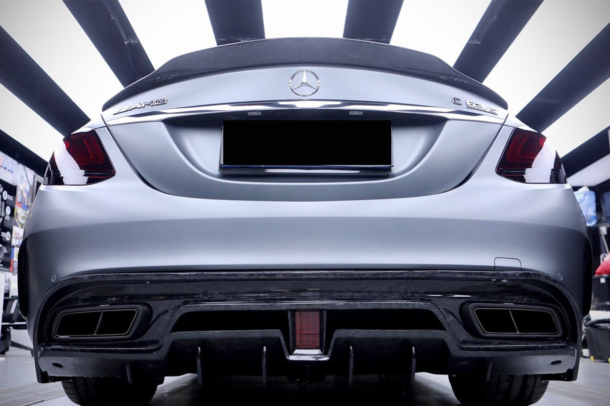 2015 - 2021 Mercedes Benz W205 C63/S AMG Sedan IMP Performance Carbon Fiber Rear Diffuser
